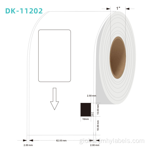 China Brother Compatible Replacement Continuous Labels Roll Supplier